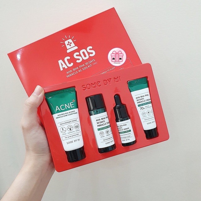 Set dưỡng da cho da mụn SOME BY MI AHA-BHA-PHA 30 DAYS MIRACLE TRAVEL KIT 4 món