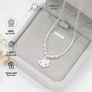 Dây chuyền bạc ta mèo Kitty cho bé
