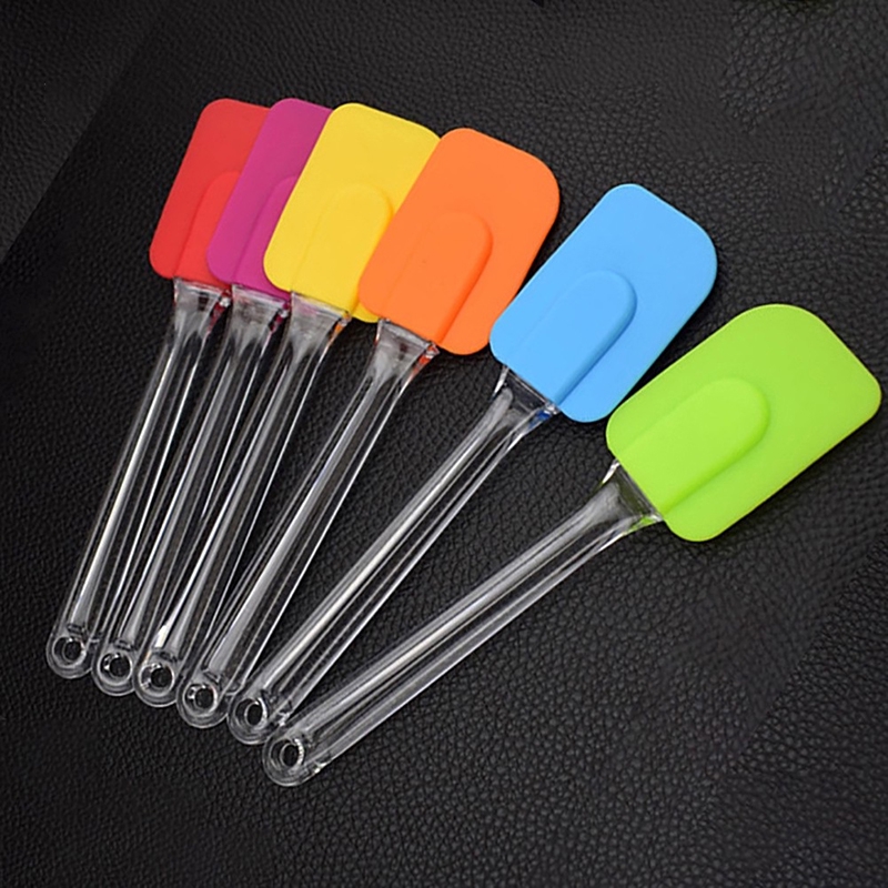 Dụng Cụ Vét Bột Làm Bánh Chất Liệu Silicon Có Tay Cầm Thẳng