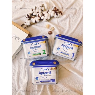Sữa Aptamil bạc nội địa Đức số 1 , 2 và Pre hộp 800g