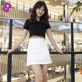 áo thun polo croptop cổ trụ