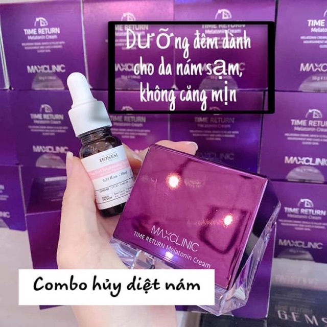 FRREESHIP ĐƠN HÀNG TỪ 50K Kem nám Maxclinic Time Return Melatonin Cream