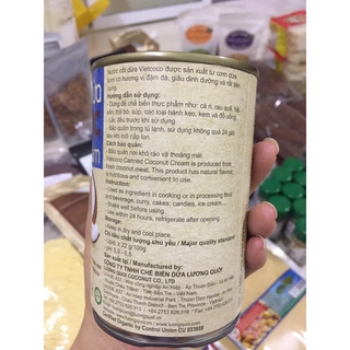 Nước cốt dừa hữu cơ 400ml