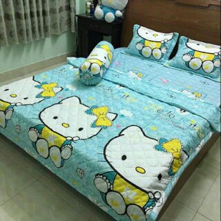 Bộ ga mền Thắng Lợi hello kitty 1,6*2m