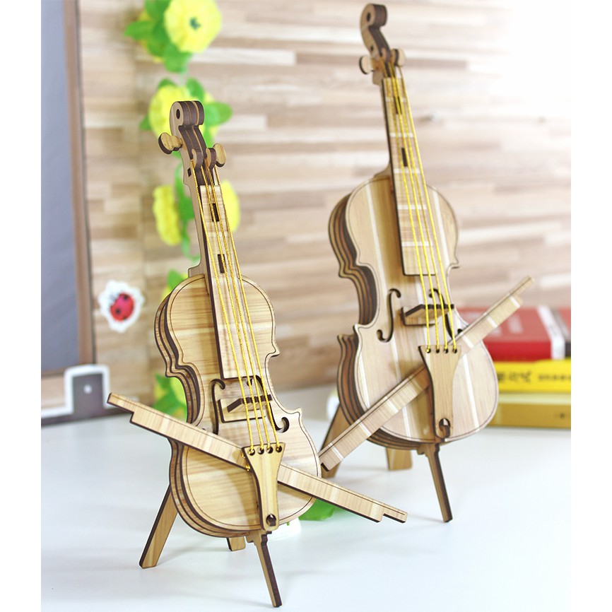 Đồ chơi lắp ráp gỗ 3D Mô hình Đàn Violin