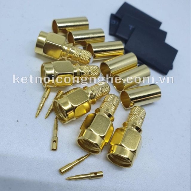 Jack SMA MALE FOR RG58 : SMA đực dây RG58