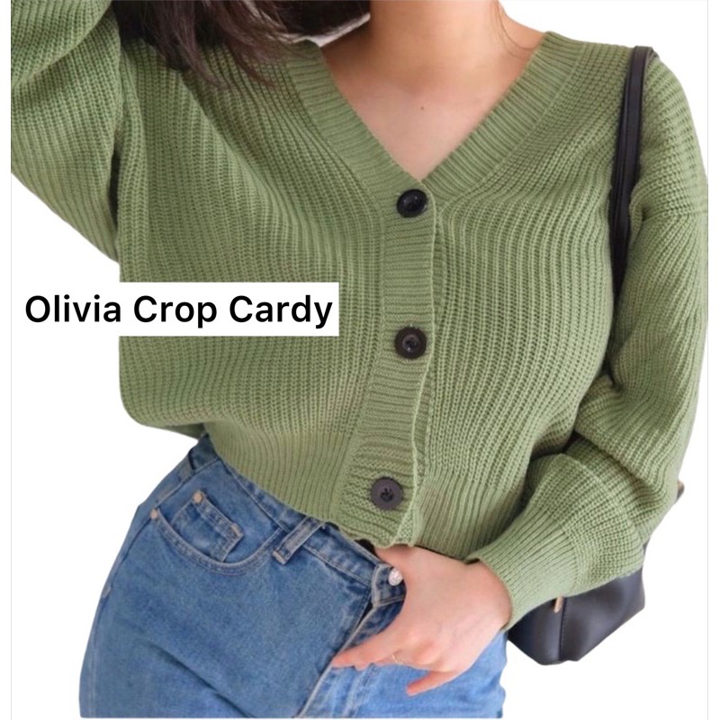 Olivia Cardy Crop / Eireen Crop Cardy / Olivia Knitted Cardigan / Balloon Cardi