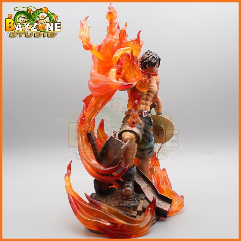 Mô hình ace hỏa quyền kèm hiệu ứng siêu đẹp ( one piece )