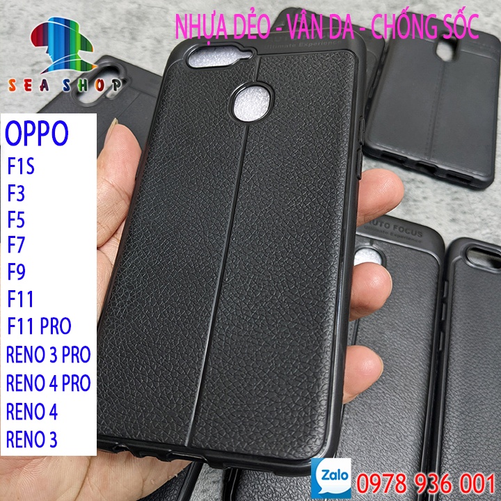 Ốp lưng Vân da OPPO F1S, F3, F5, F7, F9, F11, F11, Reno 2F, Reno 3 Pro, 4 Pro- vân da chống sốc-Sang Trọng -Hiện Đại