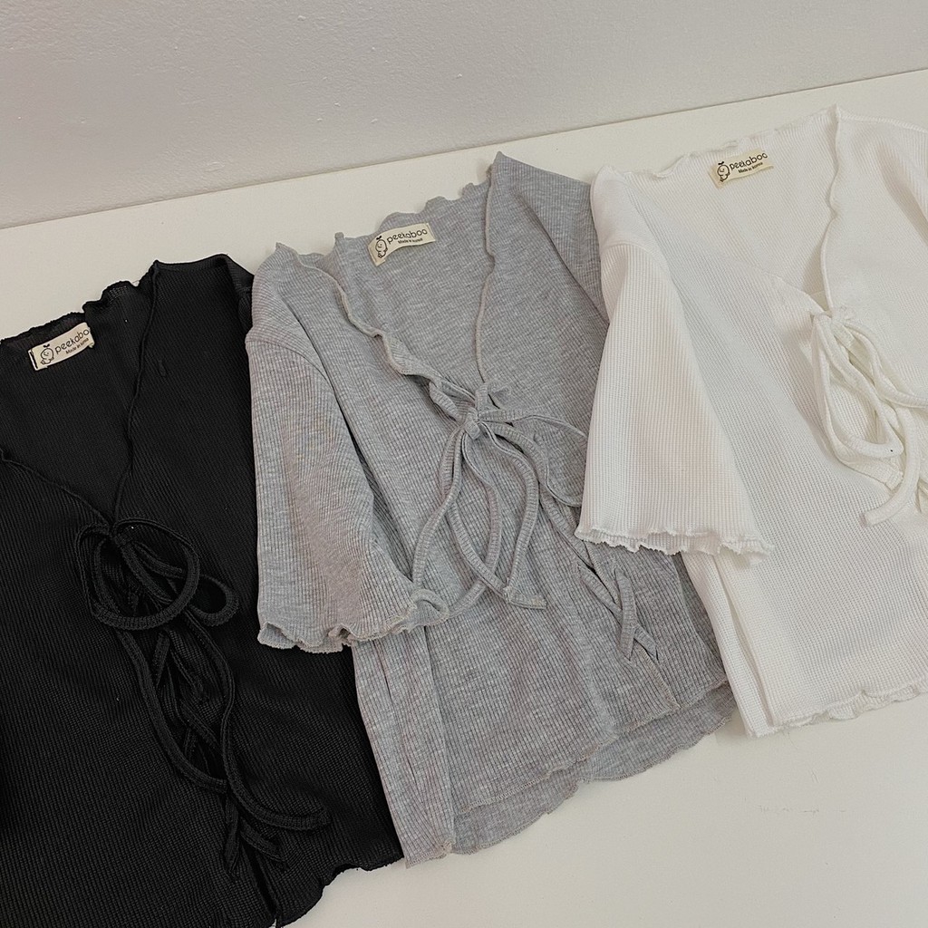 Áo Croptop viền đan dây | BigBuy360 - bigbuy360.vn