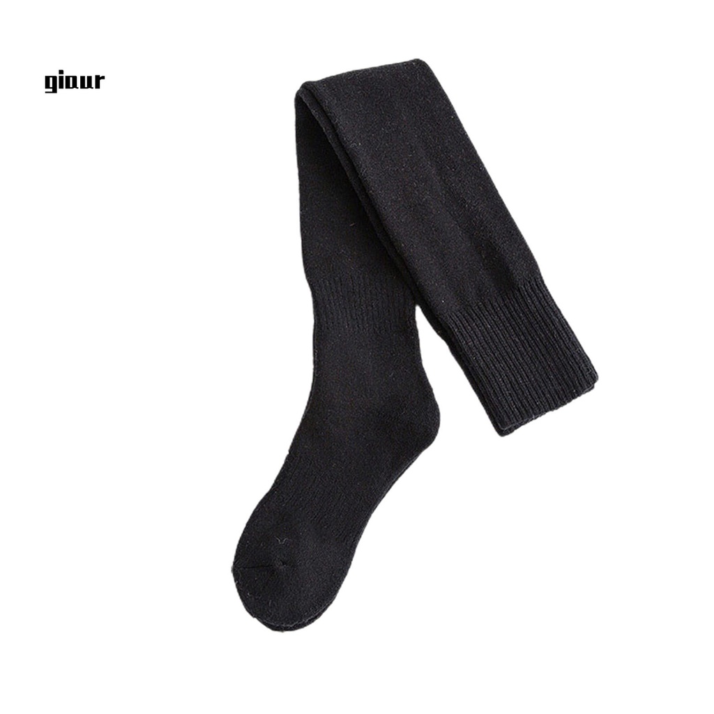 Tất dài qua gối màu sắc trơn đơn giản chất liệu cotton