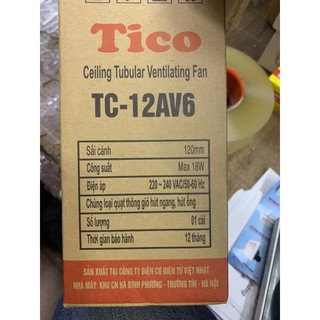 Quạt thông gió Tico TC-12AV6