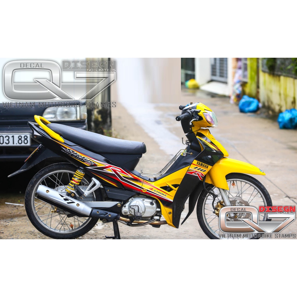 Tem Rời Sirius 110 Vàng Đen