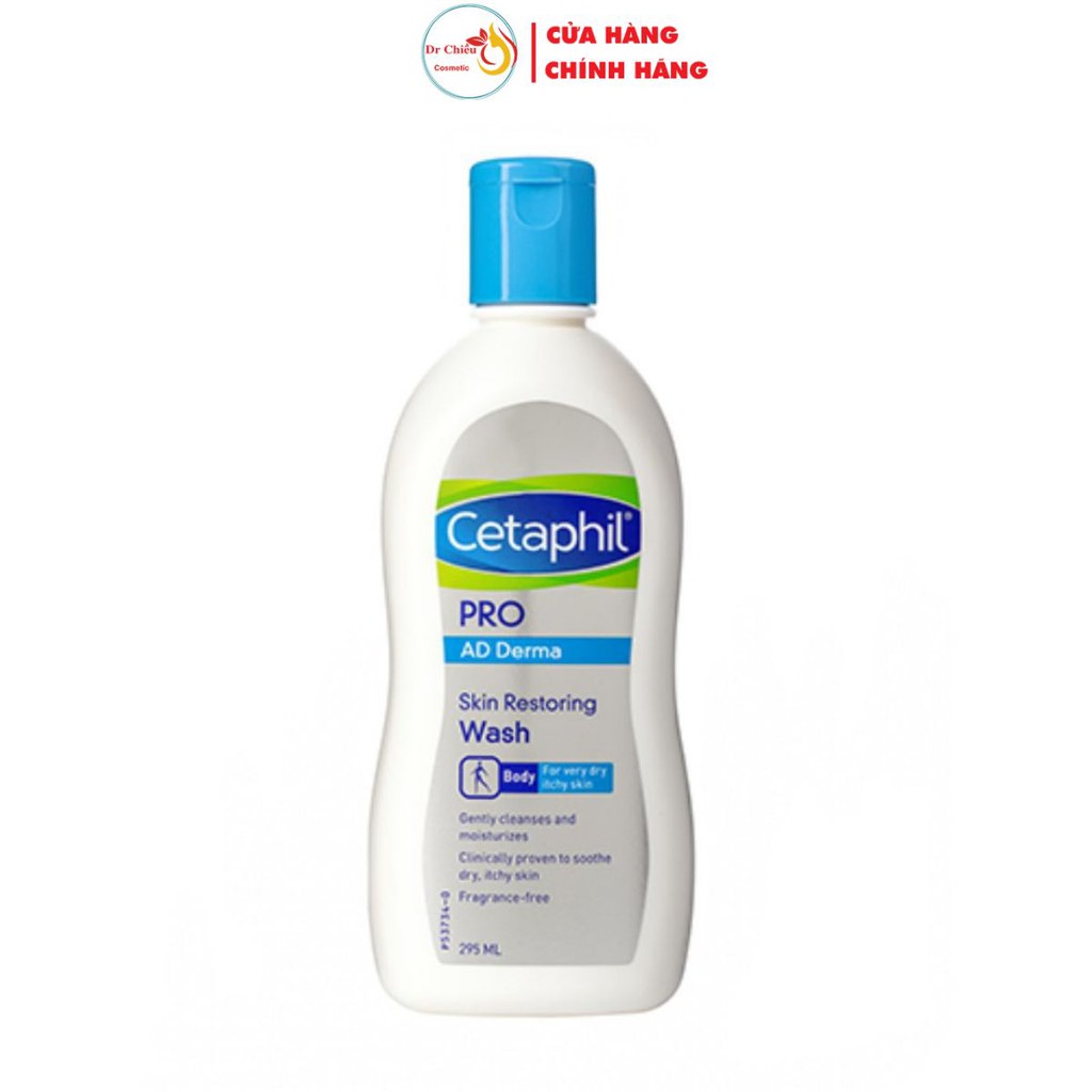 Sữa tắm Cetaphil Pro ⚜️Chính Hãng⚜️ Sữa tắm dành cho da cơ địa, khô Cetaphil Pro Ad Derma Wash 295ml