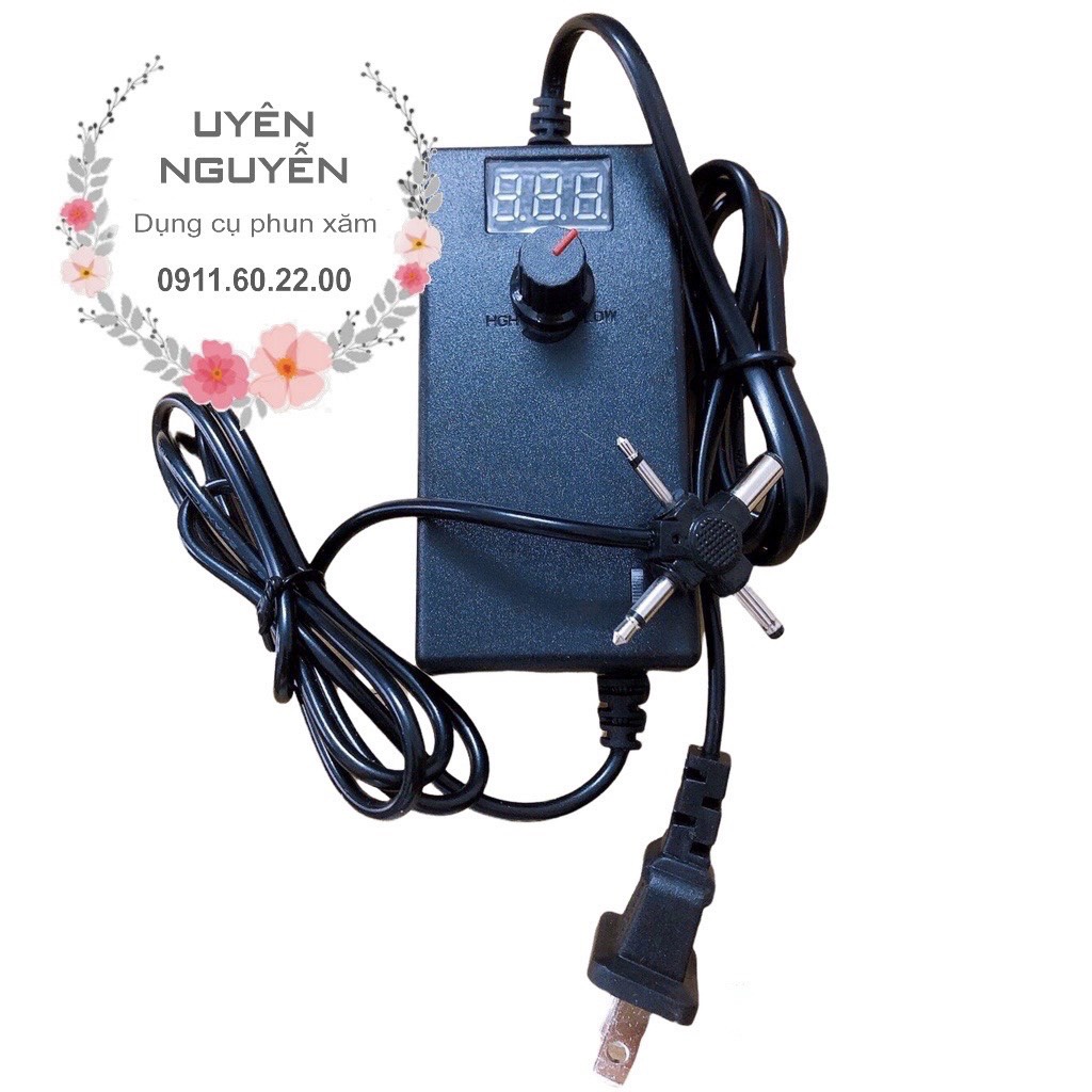 Ổn áp đa năng 4 đầu ra / Adapter máy phun xăm 3-12V