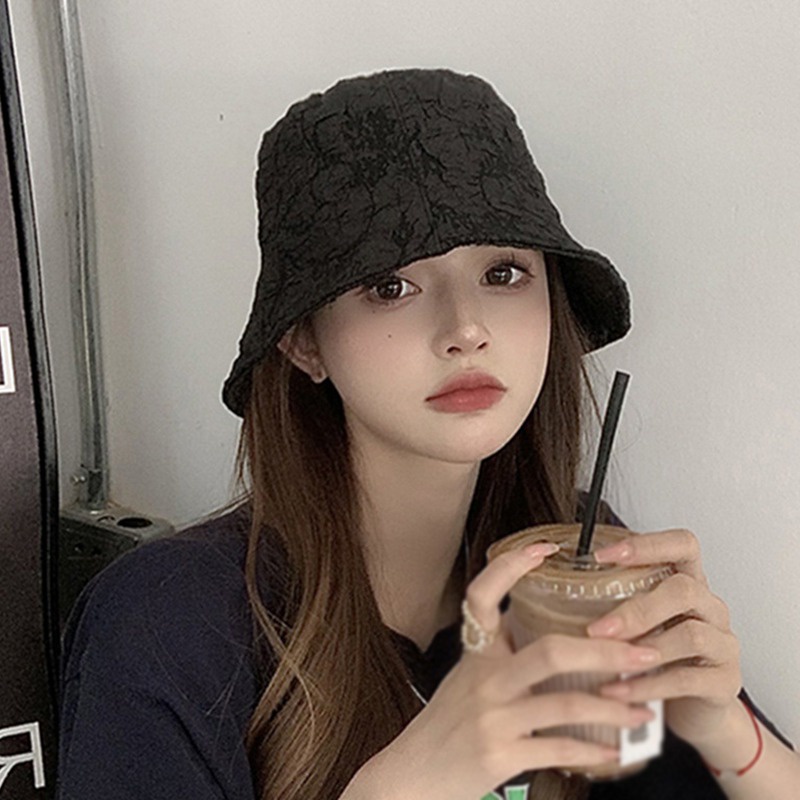 Nón Bucket Chống Nắng In Họa Tiết Ba Chiều Phong Cách Hàn Quốc