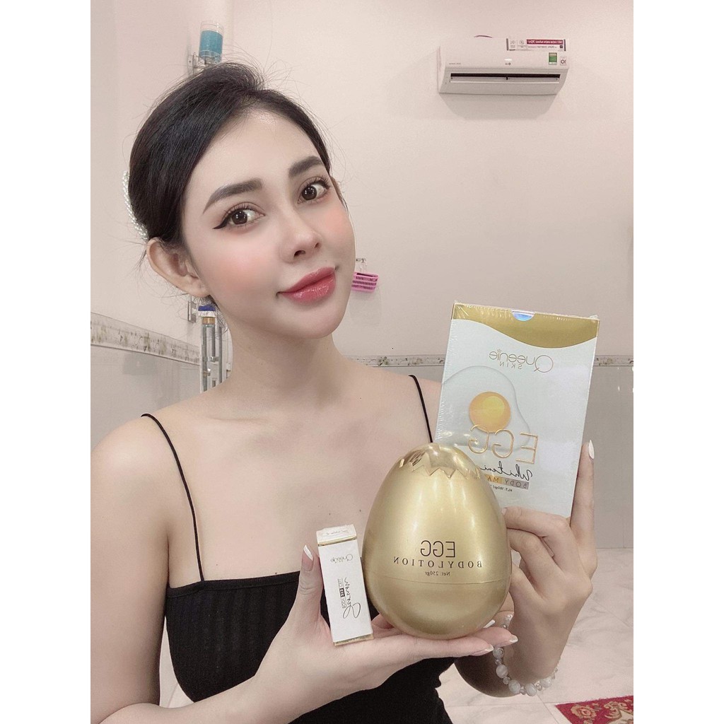 Egg Body Lotion Queenie Skin [Body Trứng Vàng] TẶNG KÈM HUYẾT THANH KÍCH TRẮNG