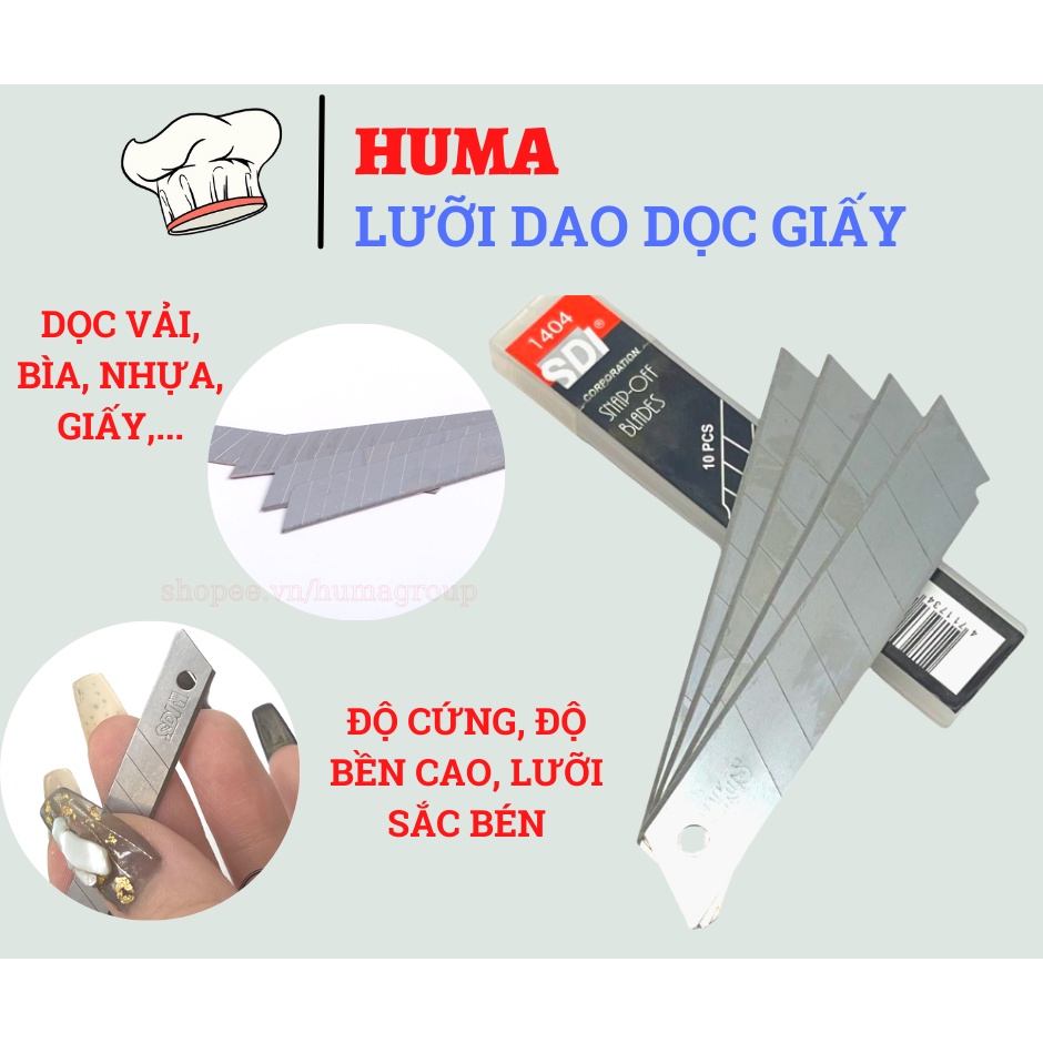 Lưỡi dao dọc giấy SDI loại to, nhỏ - HUMA