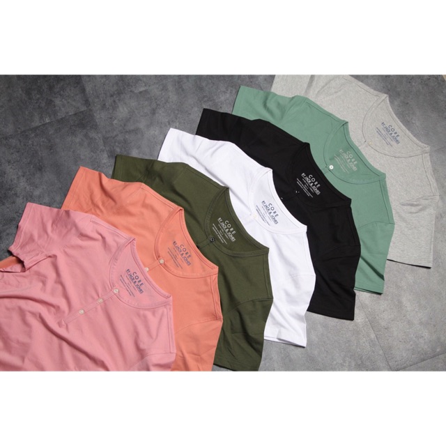 Áo phông thun Henley