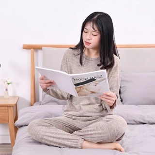 (Size trung bình ≤70kg) Bộ đồ mặc nhà nữ, lười mặc nhà