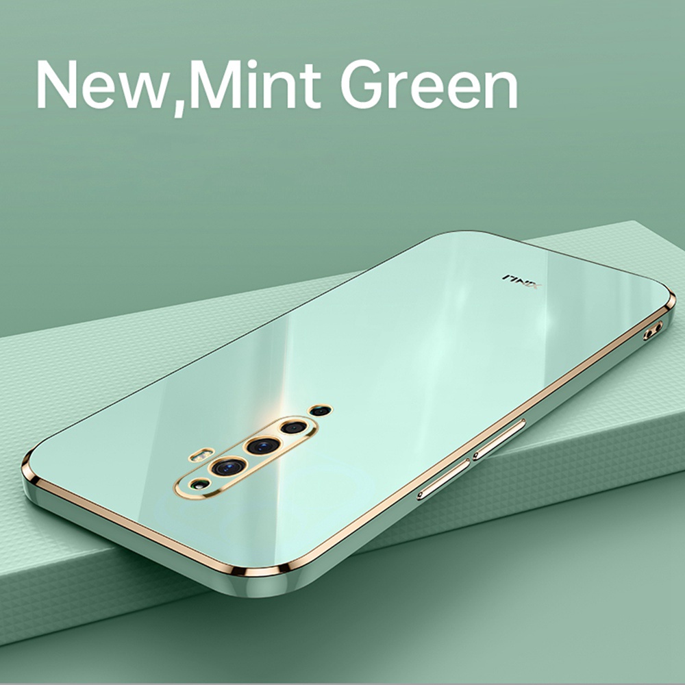 Ốp Điện Thoại Tpu Mạ Vàng 6D Bảo Vệ Camera Cho Oppo Reno 2z/2f Reno2 Z F