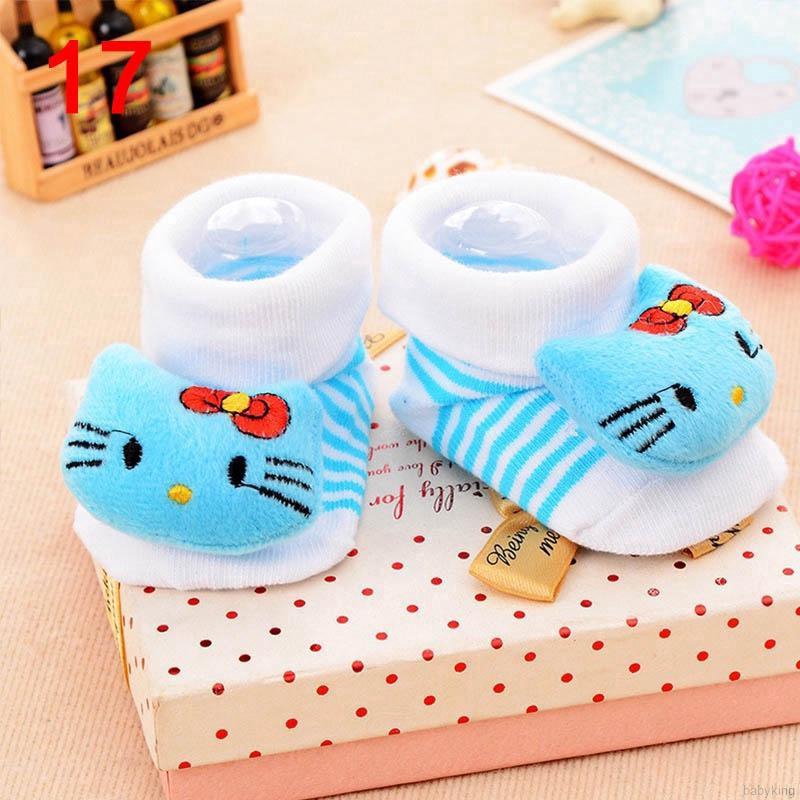 Vớ Cotton Họa Tiết Động Vật Hoạt Hình Đáng Yêu Cho Bé