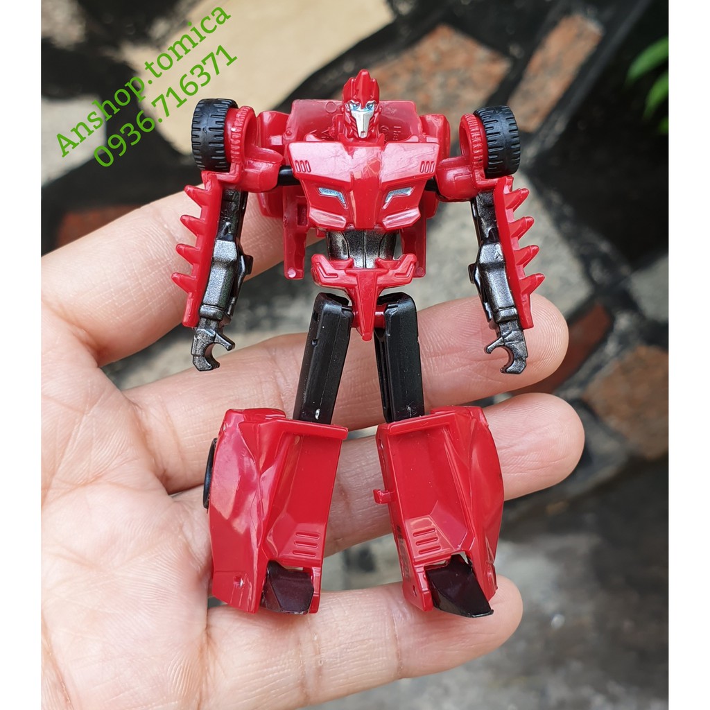 Robot biến hình ô tô màu đỏ Trasformer Mini (Cao 7.5cm) Hasbro - Mỹ