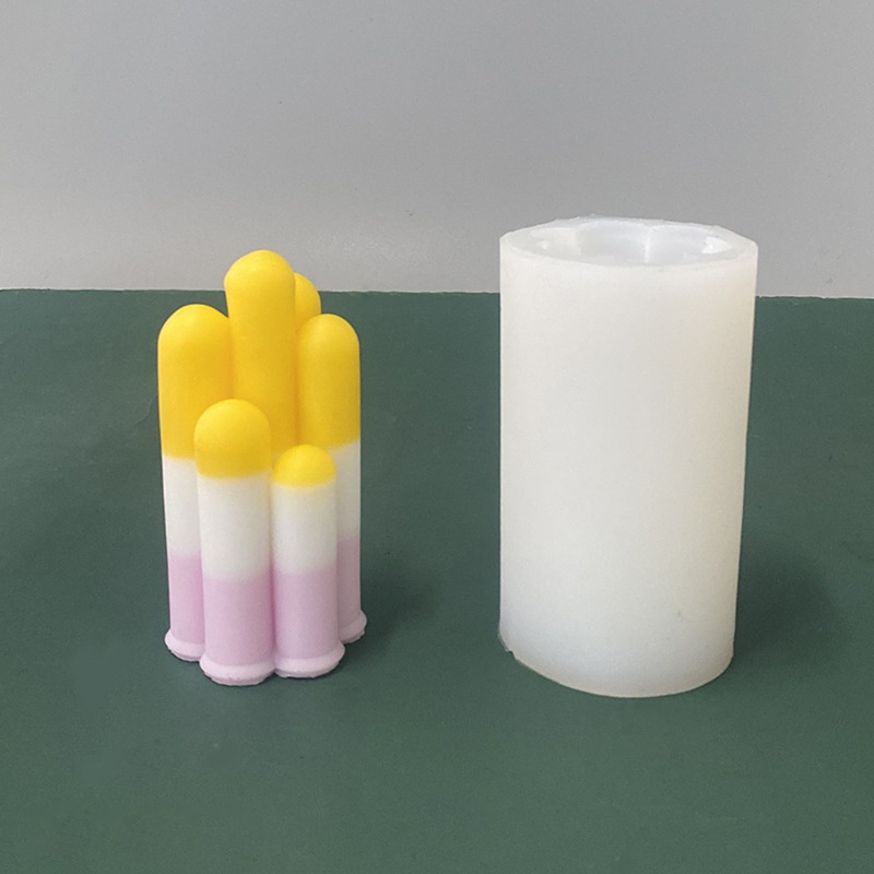 Khuôn Làm Nến Handmade Silicone Hình Trụ 3D