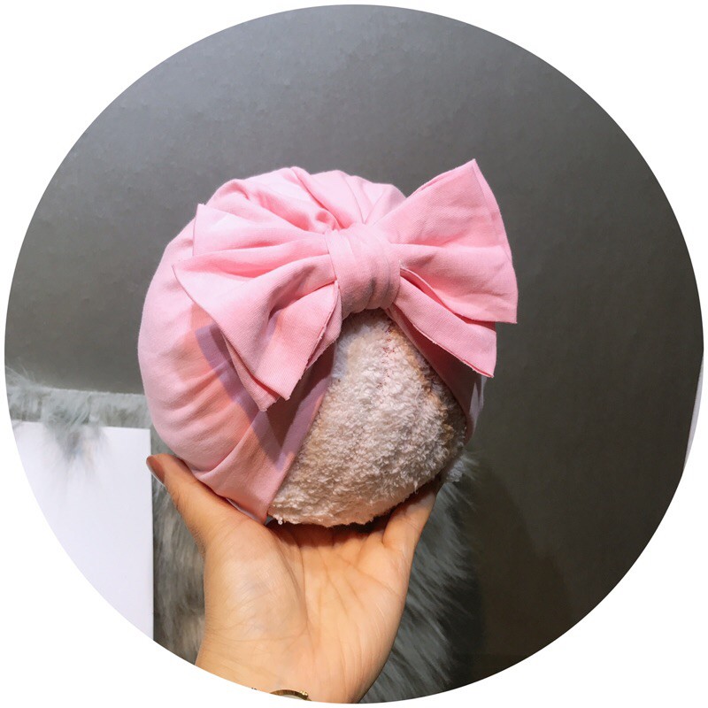 turban nơ xéo 2 lớp