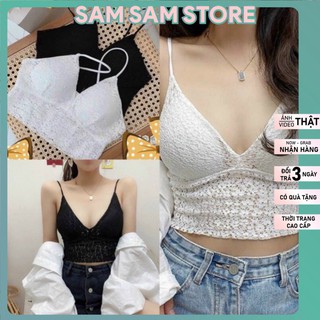 Áo Scoptop Nữ. ÁO LÓT BRA REN CAO CẤP CÓ MÚT ĐỘN NGỰC. Free size cho các nàng từ 40-60kg. chất ren đẹp lắm nha
