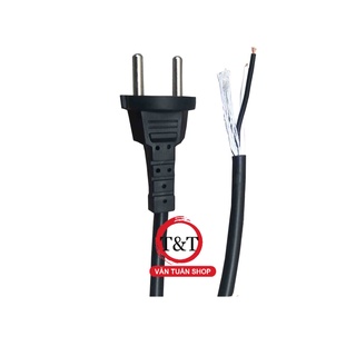 Dây nguồn 3m phích thẳng đen tiết diện 2x0.72.
