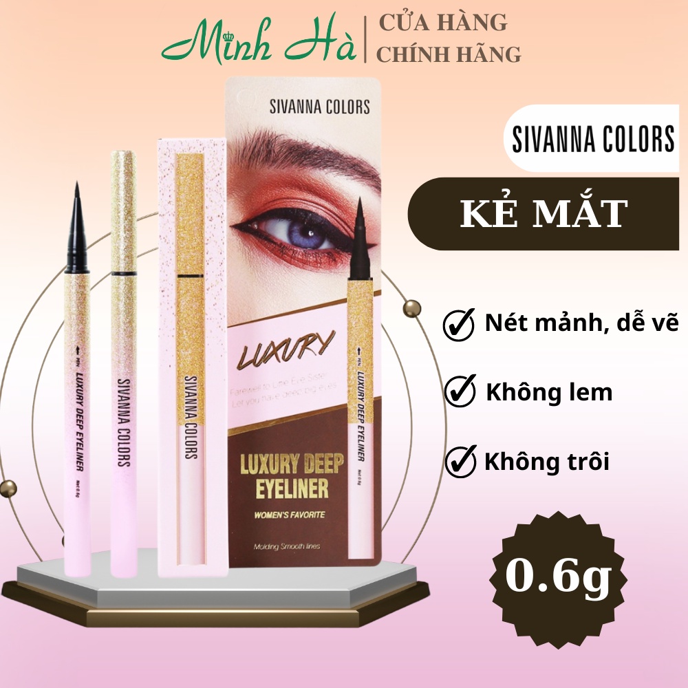Kẻ mắt Sivanna Luxury Deep Es8008 0.6g cho đôi mắt to tròn, quyến rũ