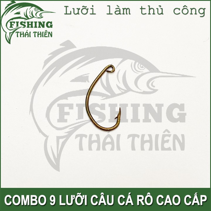 Combo 9 lưỡi câu cá rô cao cấp làm thủ công