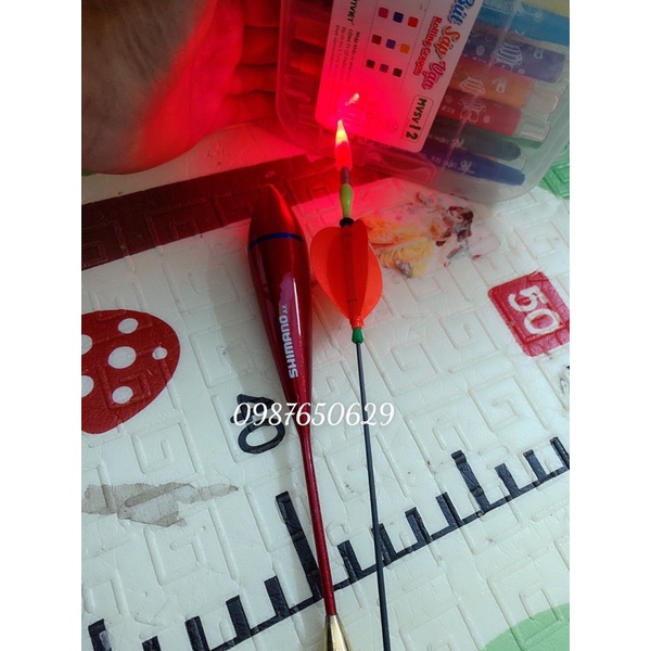 Phao câu lục xa bờ  Chân đồng Cắm ngọn