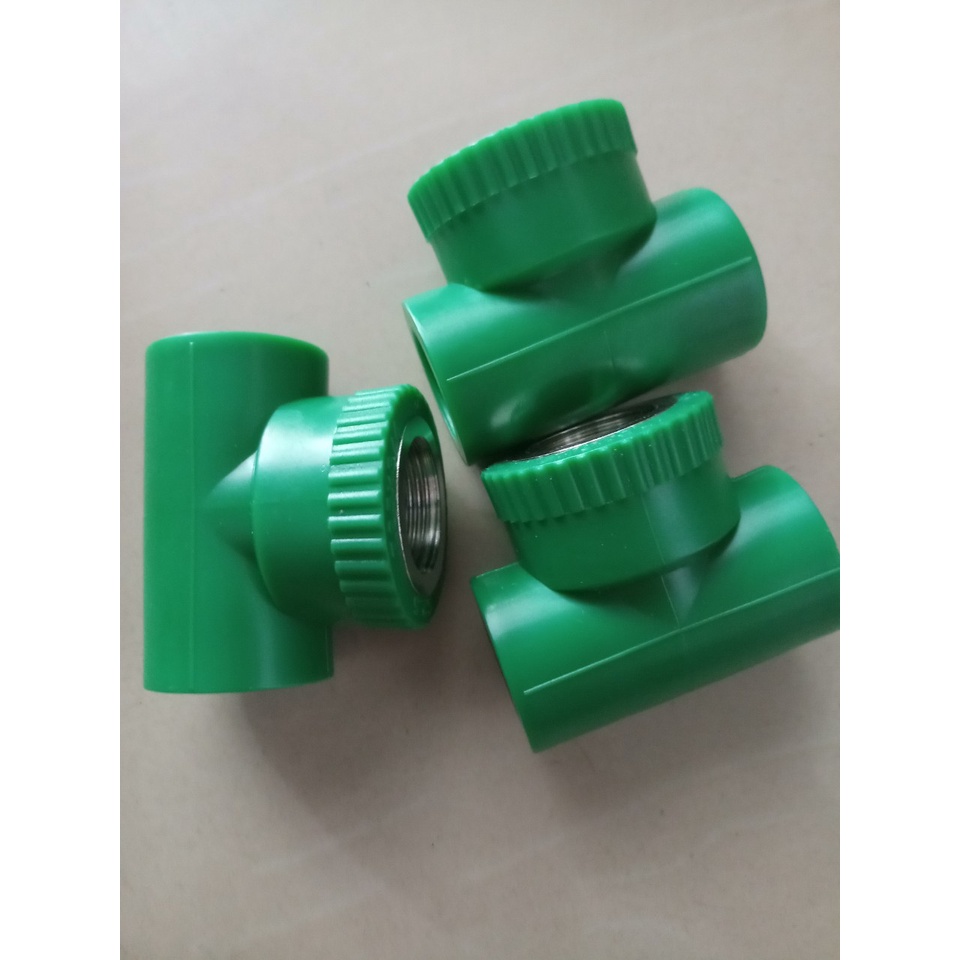 Tê Ren Trong 25*1/2 và 25*3/4 Ống Nước Nóng PPR - Phụ kiện ống nước nước nóng, lạnh