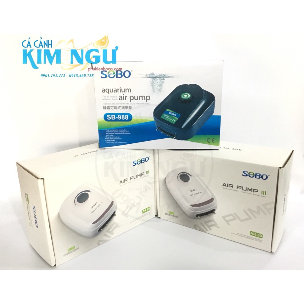 SB 988  - AR 90 - AR 60  Cho Hồ Cá Máy Oxy 4 Đầu Ra