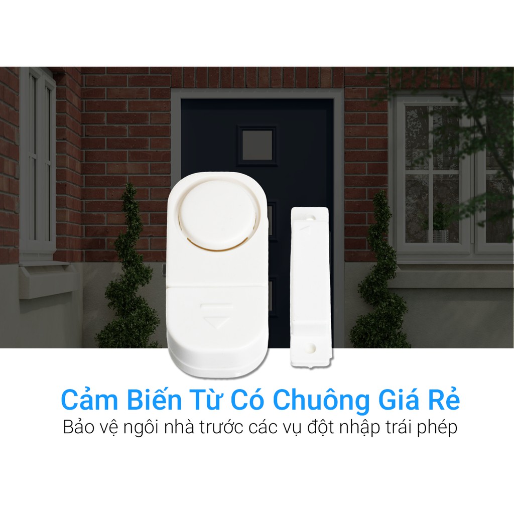 [Chính Hãng] Chuông Báo Động Gắn Cửa Chống Trộm, Chuông Kêu Khi Có Người Mở Cửa, Dùng Pin D98