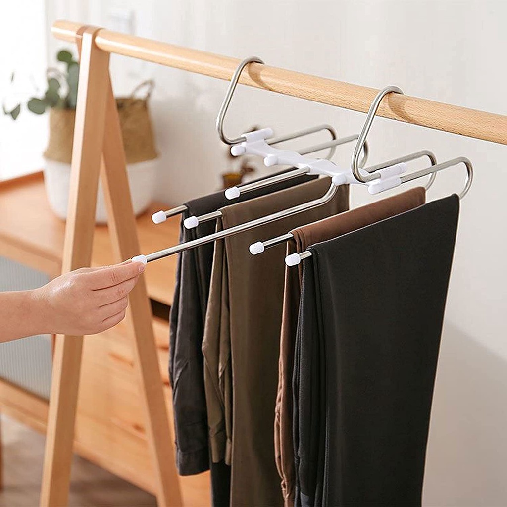 Móc Treo Đồ Nhiều Tầng Bằng Thép Không Gỉ Đa Năng Tiện Dụng Cho Gia Đình