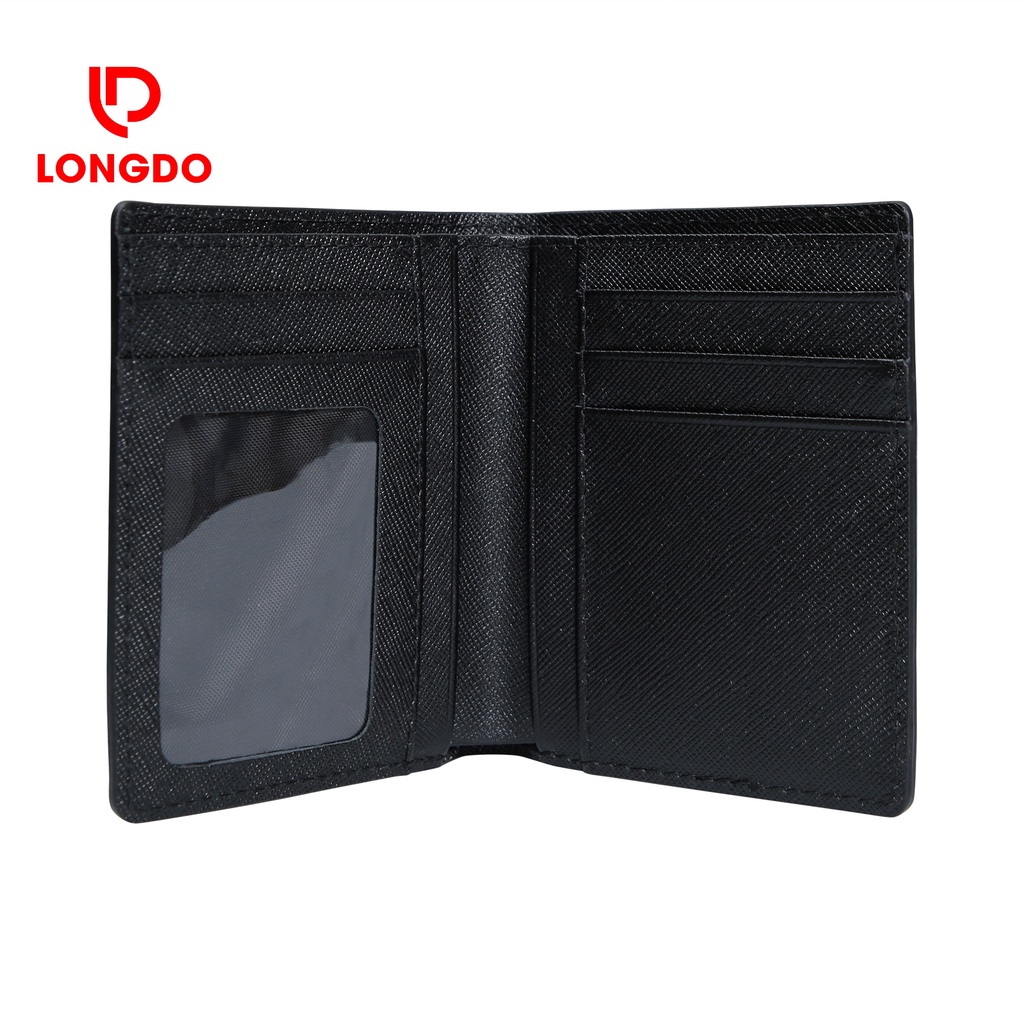 Ví da bò đứng cao cấp - Cam kết 100% da bò thật - Bảo hành 5 năm - Thương hiệu uy tín Longdo Leather - BD02