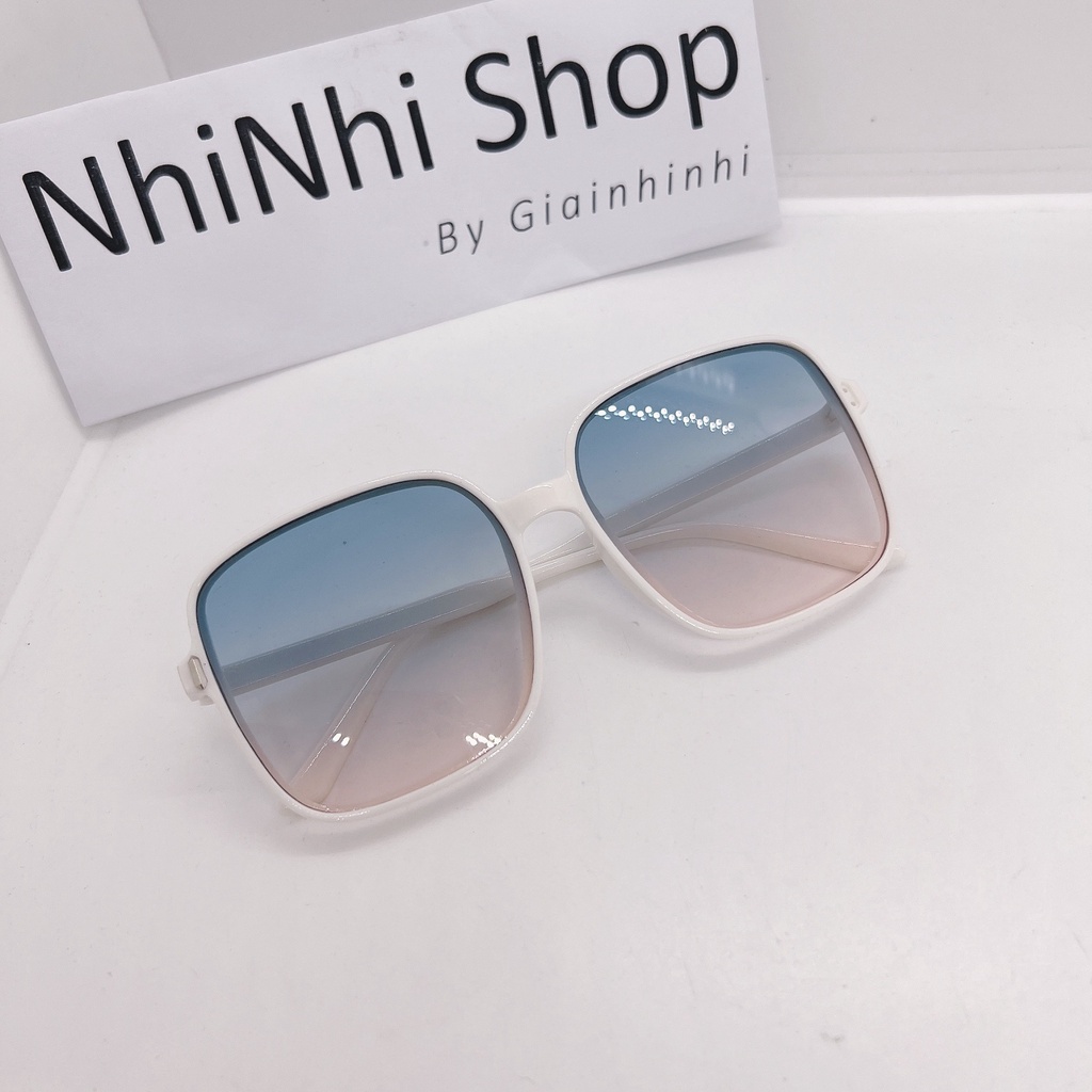 Kính mát nữ nhiều màu sang chảnh, Kính râm nữ gọng to KM1349 - NhiNhi Shop