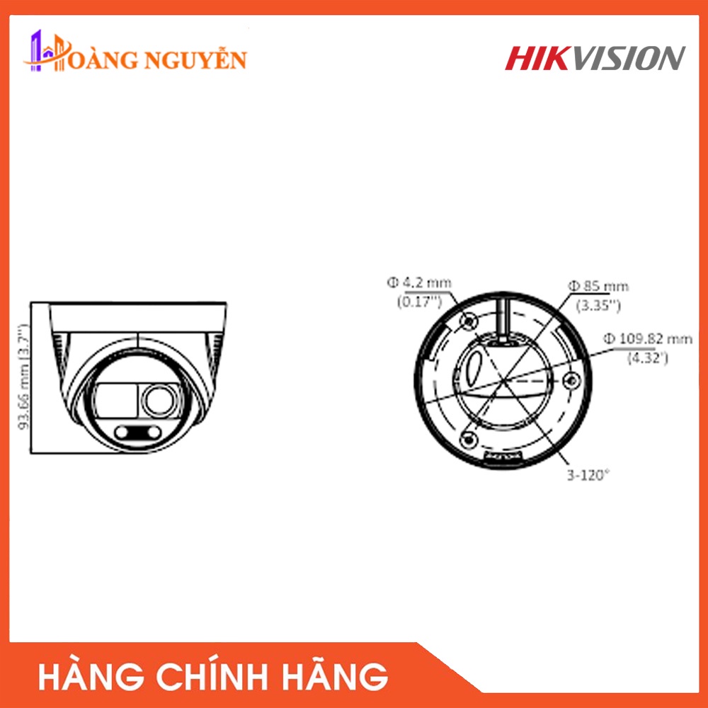 [NHÀ PHÂN PHỐI] Camera HIKVISION DS-2CE72DFT-PIRXOF 2.0Mp