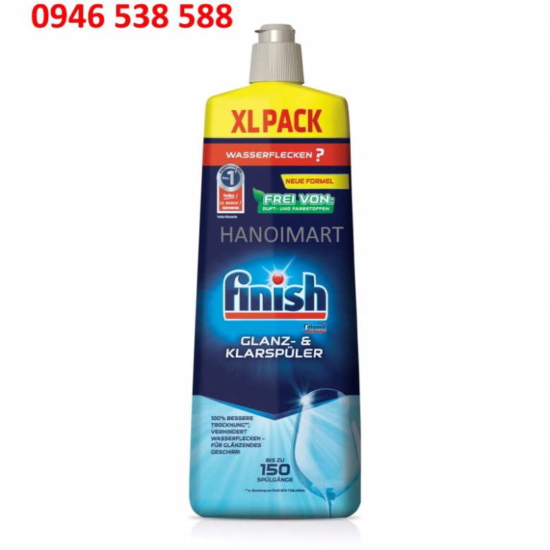 Finish Dishwasher Salt, 4 kg, 1.5kg, 1.2kg - Salt water softener finish machine - Muối rửa bát Finish 4kg - 1,5kg 1,2kg