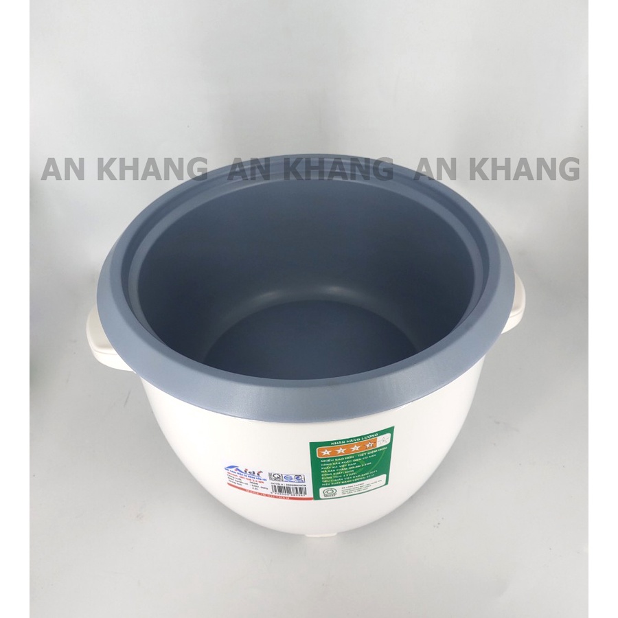 Nồi Cơm Điện 2.2L 2.2 Lít Aidi MR-SM2.2NR 6-8 Người Ăn - Chống Dính - Hàng Chính Hãng (Bảo Hành 12 Tháng)