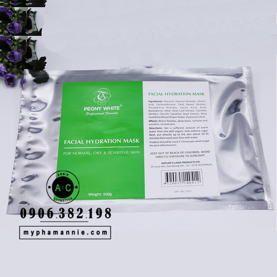 Mặt nạ Peony White ❤FREESHIP❤ (500g) Bột Mặt nạ nám Peony White Dưỡng trắng cao cấp
