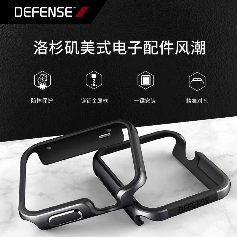 X-Doria Defense EDGE FOR Apple Watch Series 6 , SE , Series 5 , Series 4 . Ốp chống sốc viền thép cao cấp