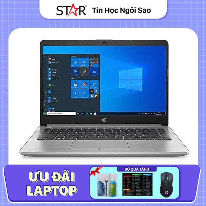 Laptop HP 240 G8 (2V0L6ES): I3 1005G1, Intel UHD Graphics, Ram 4G, SSD NVMe 256G, Freedos, 14.0”FHD (Bạc)