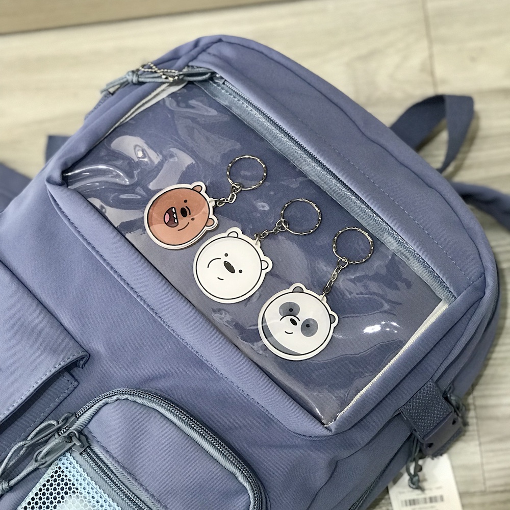 Móc Khóa 3 Con Gấu Bản Nhựa Nhân Vật We are Bear Cao Cấp