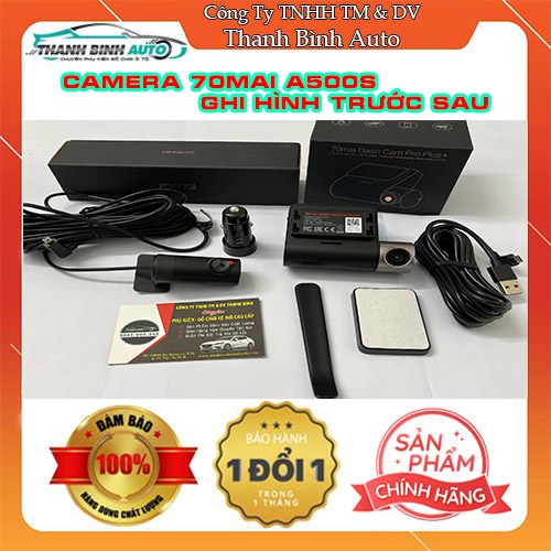 Camera Hành Trình Xiaomi 70mai A500S Ghi Hình Trước Sau