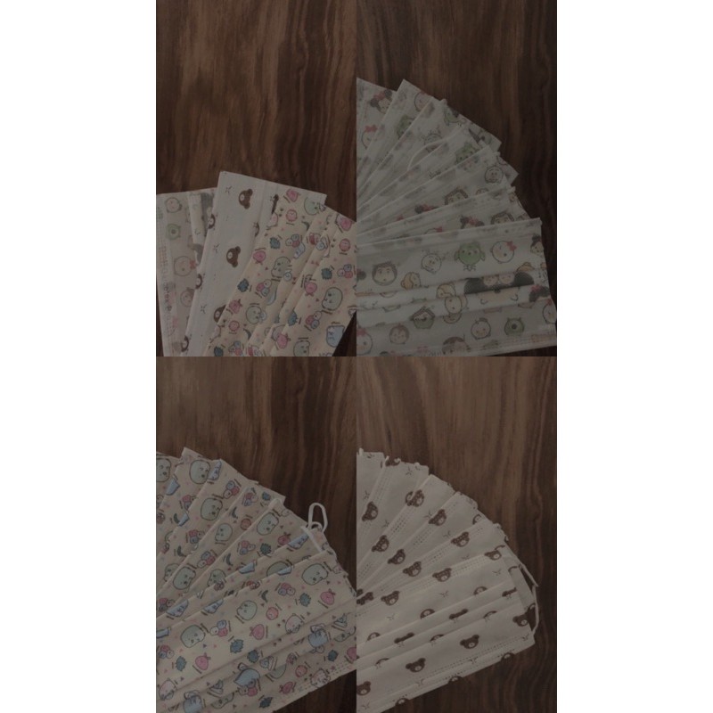 KHẨU TRANG GARCOTEX gấu hoạt hình hoạ tiết cute | BigBuy360 - bigbuy360.vn