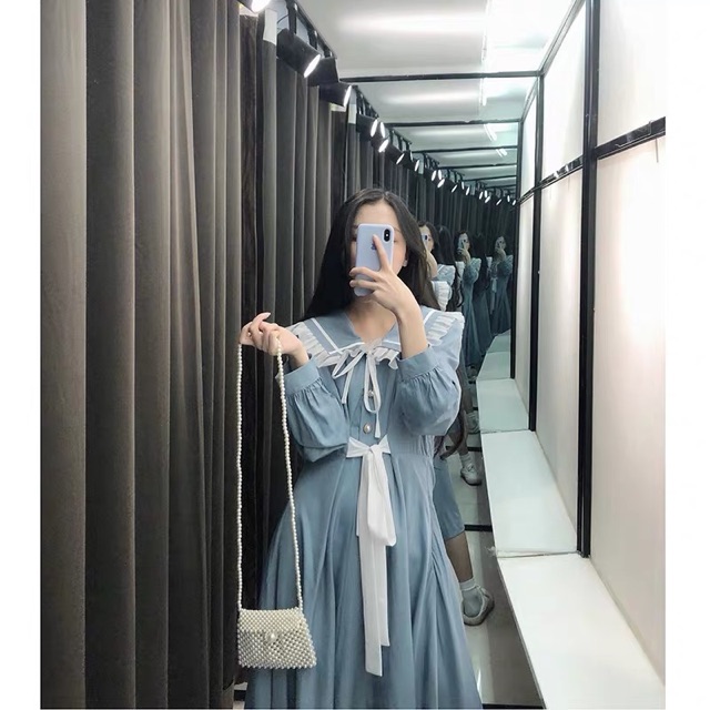 Order | Đầm tiểu thư dáng xoè đai eo | BigBuy360 - bigbuy360.vn